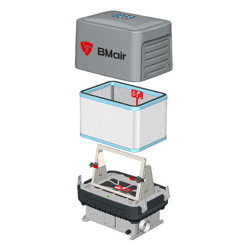 Система фильтрации для твердых частиц - MAO-3 series - BMAir International BV - с активированным углем / воздушный / высокой эффективности