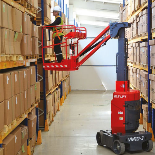 Колесный подъемник с вертикальной мачтой - VM10-J - ELS Lift Makina Sanayi Ticaret A.S. - с питанием от аккумулятора / для интерьера / для складов