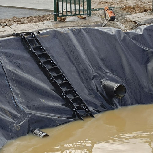 Выдвижная лестница для насыпи - MIMISTAMO® - Estamo - из HDPE