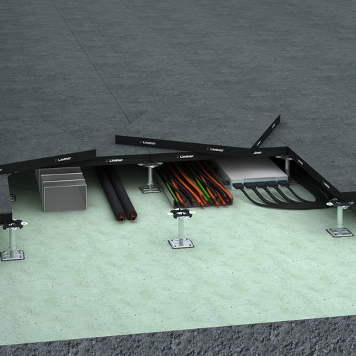 Напольное покрытие из керамики - CERAMIN®  - Lindner Group - из композитных материалов / противоскользящее / непромокаемое