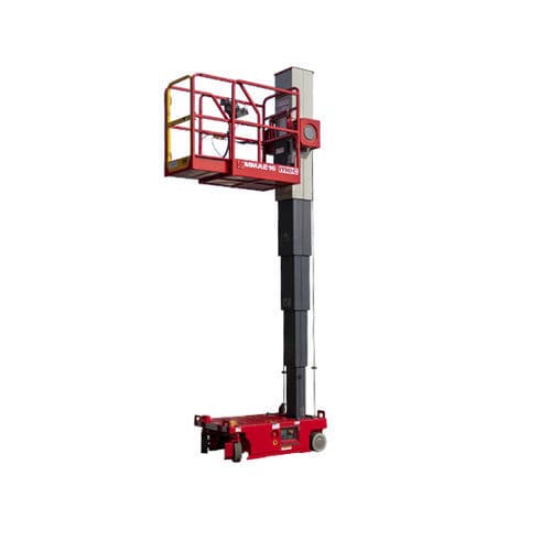 Подъемник с вертикальной мачтой с питанием от аккумулятора - MMAE16 - MEC AERIAL WORK PLATFORMS - колесный / роликовый / для внутреннего и внешнего пользования