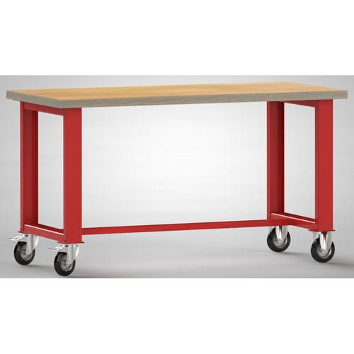 Верстак из бука - WS880N-1500M40-X7000 - KLW LUTZ - для цеха / мобильный / металлический