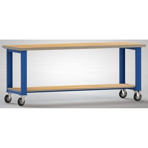 Верстак из бука - WS880N-2000M40-X7003 - KLW LUTZ - для цеха / мобильный / металлический