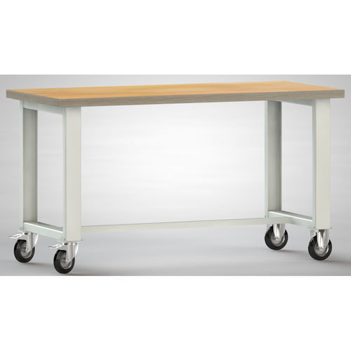 Верстак из бука - WS880N-1500M40-X7000 - KLW LUTZ - для цеха / промышленный / мобильный