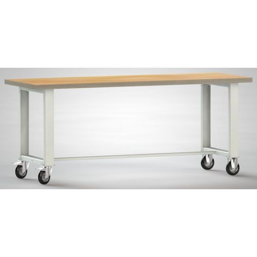 Верстак из бука - WS885N-2000M40-X7000 - KLW LUTZ - для цеха / мобильный / демонтируемый
