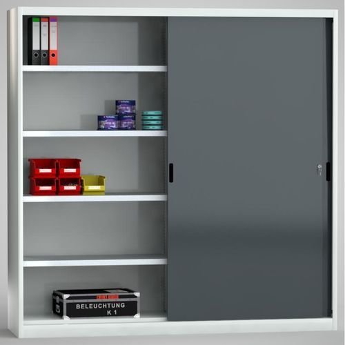 Шкаф для хранения - 7SN-UL2000TB-2020MRB - KLW LUTZ - напольный / с раздвижными дверями / двойная дверь