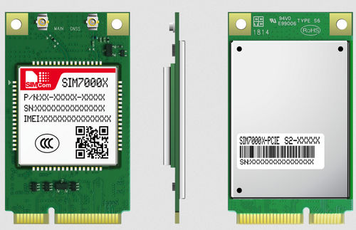 Беспроводной модуль LTE - SIM7000 series - SIMCom Wireless Solutions Ltd. - USB / для передачи данных / PCIe