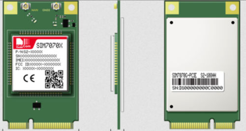 Беспроводной модуль USB - SIM7070E-PCIE - SIMCom Wireless Solutions Ltd. - для передачи данных / PCIe / GPRS