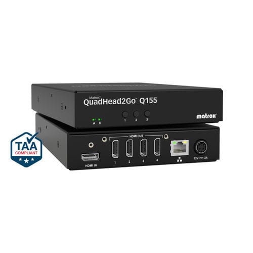 Сетевая платформа для монтажа в стойку - QuadHead2Go Q155 - Matrox Video