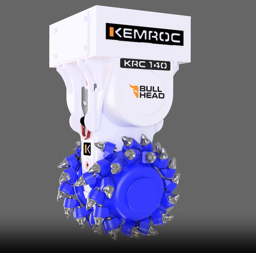Роторная фреза для экскаватора - KRC 140 - KEMROC Spezialmaschinen GmbH - барабанная