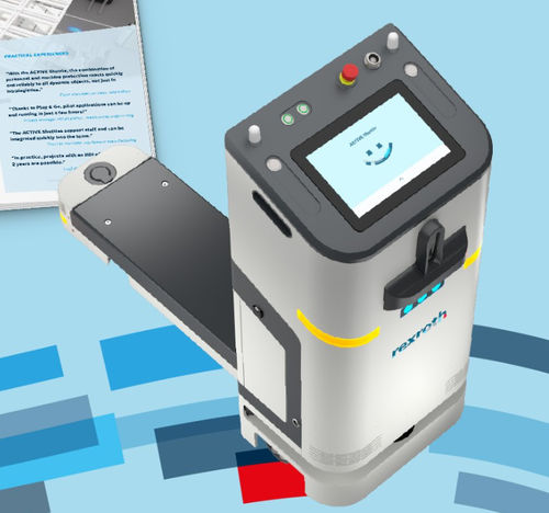 Транспортный AMR - ACTIVE Shuttle - Bosch Rexroth Components for Mobile Robotics - с лазерным управлением