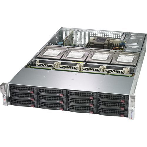 Крейт для монтажа в стойку - 829HE1C4-R1K02LPB - SUPERMICRO - 2U / объединительная плата / с 2 отсеками для дисков