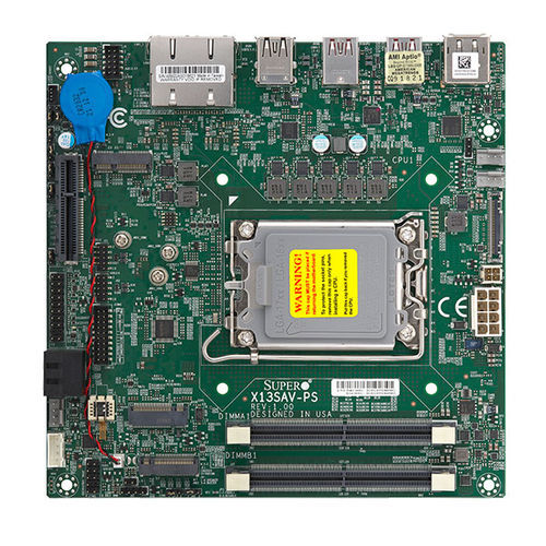 Материнская плата мини-ITX - X13SAV-PS - SUPERMICRO - Intel® Core i3 / Intel® Core i5 / Intel® Core i7