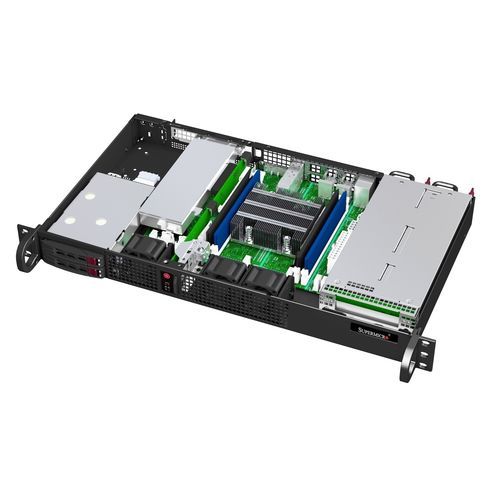 Крейт для монтажа в стойку - 506TQC-R301 - SUPERMICRO - 2U / объединительная плата / с 4 отсеками для дисков