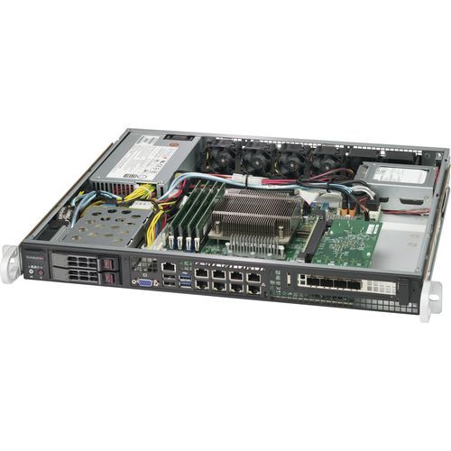 Крейт для монтажа в стойку - 513BTQC-350B - SUPERMICRO - 1U / объединительная плата / с 2 отсеками для дисков