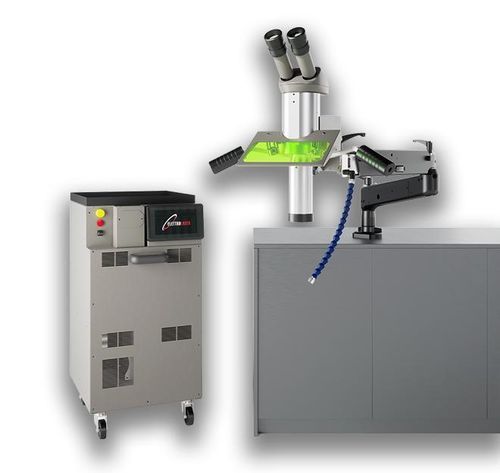 Станок для сварки лазер Nd-YAG - COMBO 200 - Elettrolaser S.r.l. - автоматический / на колесиках / с тележкой