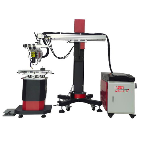Станок для сварки волоконный лазер - G4-1500WMR - Laser Welder - полуавтоматический / на колесиках / встраиваемый