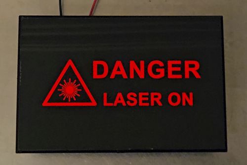 Сигнальный знак с подсветкой - Laser Welder - лазер