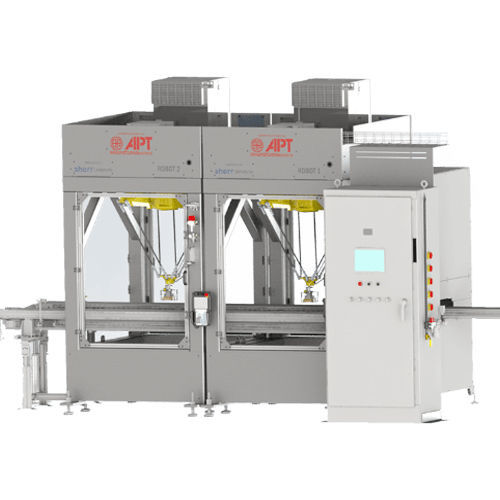 Упаковочная машина с конвейером - APT-PAK - APT Manufacturing Solutions - роботизированная / для пакетов на молнии / высокоскоростная