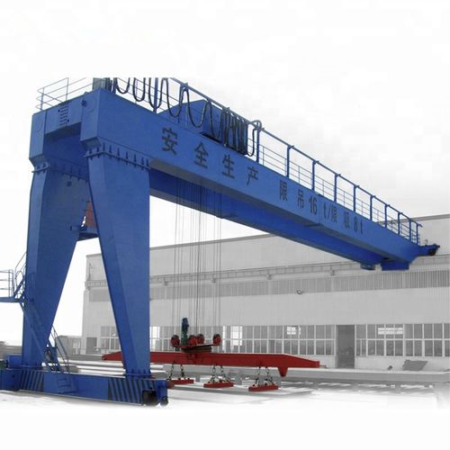 Стационарный полукозловой кран - HUAGONG INDUSTRY GROUP - для контейнера / для гражданского строительства / двухбалочный