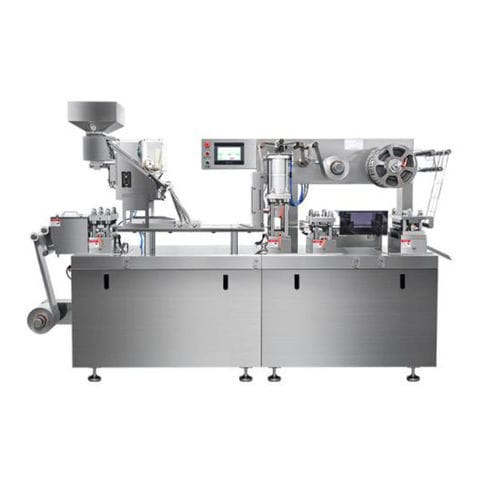 Упаковочная машина под блистером - DPP-160Pro - Guangdong Rich Packing Machinery Co., Ltd. - контролируемая PLC / для прессованных материалов / для желатиновой капсулы