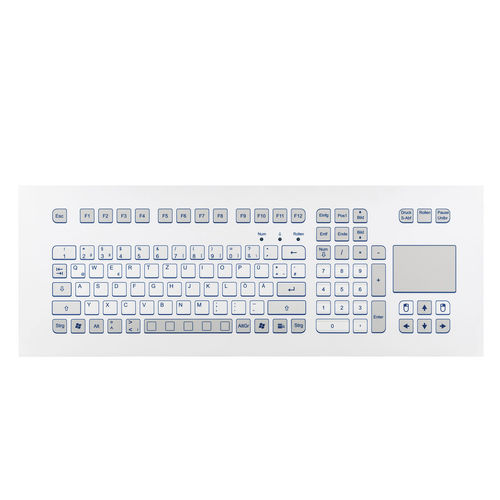 Клавиатура для монтажа в стойку - KS18285 - GETT Asia Ltd. - мембранная / 105 клавиш / с сенсорной панелью