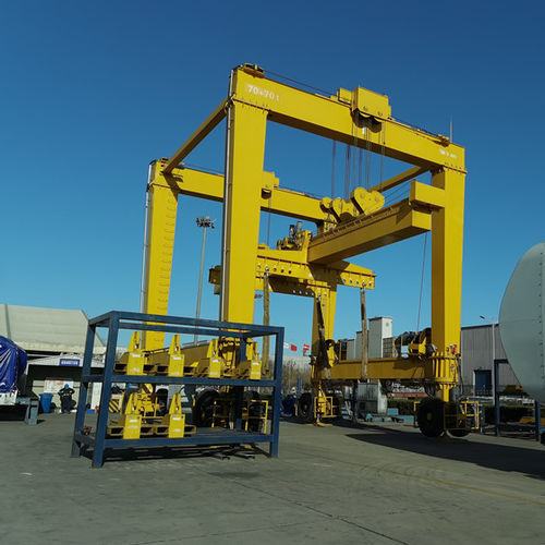Козловой кран с траверсой - BS series - Xinxiang MAGICART Cranes Co., Ltd - колесный / для сборных строительных площадок / для гражданского строительства