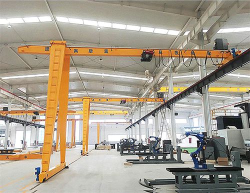 Полукозловой кран на рейке - Xinxiang MAGICART Cranes Co., Ltd - для сборных строительных площадок / для цеха / легкий