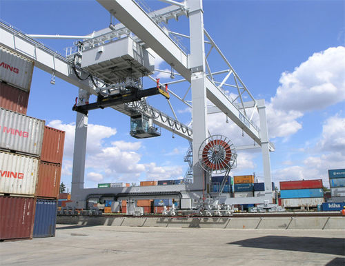 Козловой кран на рейке - Xinxiang MAGICART Cranes Co., Ltd - для контейнера