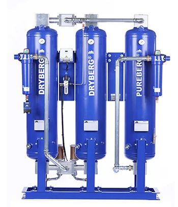 Осушитель сжатого воздуха адсорбцией - DRYBERG® AD150 CT - BERG Kompressoren GmbH - адсорбцией / адсорбцией без теплоты / двухуровневый