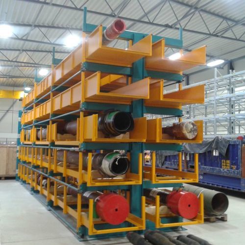 Стеллаж для разгрузочно-погрузочных работ - JUMBO  - THIEL Storage and Handling Systems - с полкой / регулируемый / двусторонний