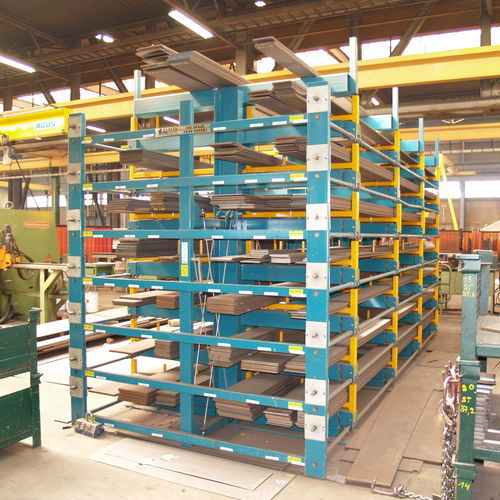 Стеллаж для разгрузочно-погрузочных работ - MINI-JUMBO - THIEL Storage and Handling Systems - регулируемый / односторонний / для длинномерных грузов