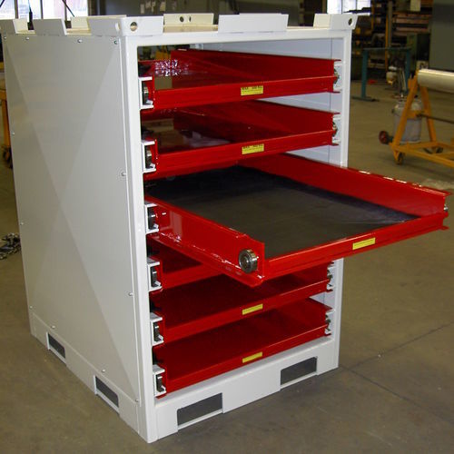 Шкаф для хранения - TRACO - THIEL Storage and Handling Systems - напольный / с выдвижным ящиком / желоб