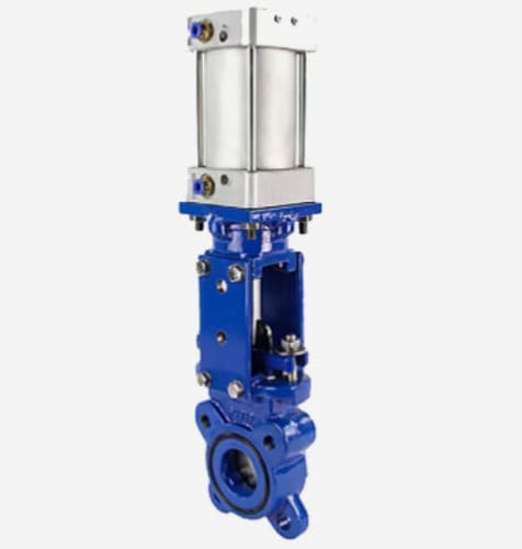 Клапан с гильотинными ножницами - D040-06711 - SIMPLE VALVE, S.L. - с пневматическим управлением / для регуляции / для остановки