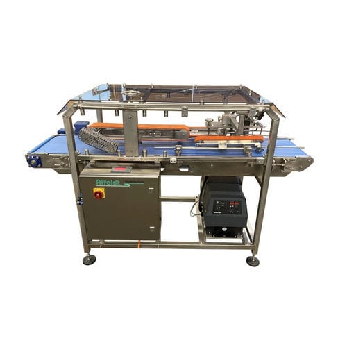 Линейная оберточная машина - G-Tray-470 - Affeldt Fördertechnik GmbH - автоматическая / компактная / для сельского хозяйства и пищевой промышленности