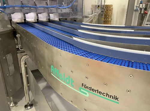 Ленточный конвейер - Affeldt Fördertechnik GmbH - изогнутый / транспортный / для сельского хозяйства и пищевой промышленности