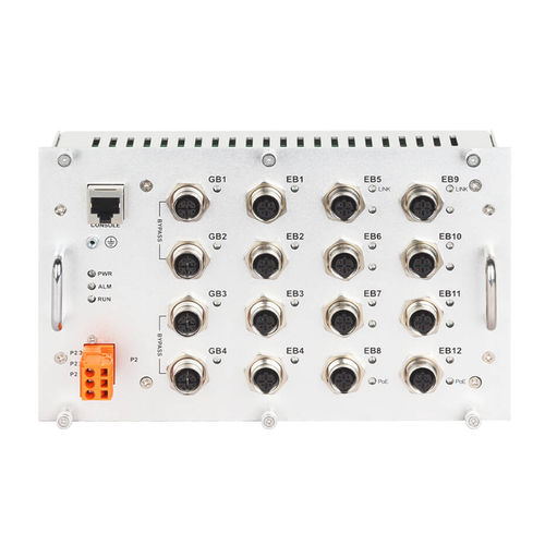 Управляемый коммутатор Ethernet - Admas7116BP-M12-4GT-8TPoE - Maisvch - 16 портов / 10/100BaseT(X) / уровня 2