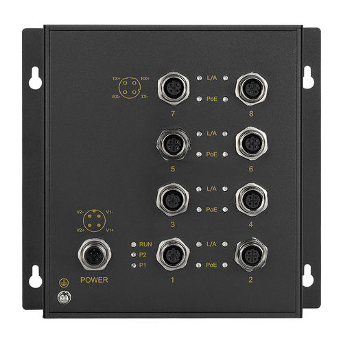 Неуправляемый коммутатор Ethernet - Admas2208P-M12-8TPoE - Maisvch - 8 портов / уровня 2 / гигабит