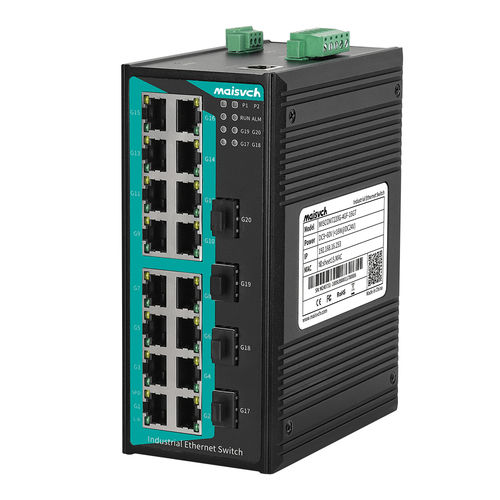 Управляемый коммутатор Ethernet - MISCOM7220G-4GF-16GT - Maisvch - 20 портов / уровня 2 / гигабит