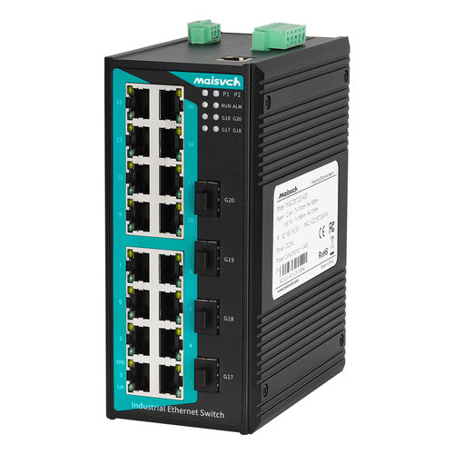Управляемый коммутатор Ethernet - MISCOM7220-4GF - Maisvch - 20 портов / 10/100BaseT(X) / уровня 2
