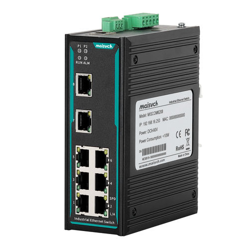 Управляемый коммутатор Ethernet - MISCOM6208 series - Maisvch - 8 портов / 10/100BaseT(X) / уровня 2