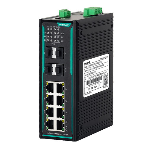 Управляемый коммутатор Ethernet - MISCOM7212GP-4GF-8GTPOE - Maisvch - 8 портов / уровня 2 / гигабит