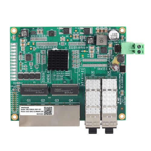 Управляемый коммутатор Ethernet - MES7106GX-2XGF-4GT - Maisvch - 6 портов / уровня 2 / встроенный