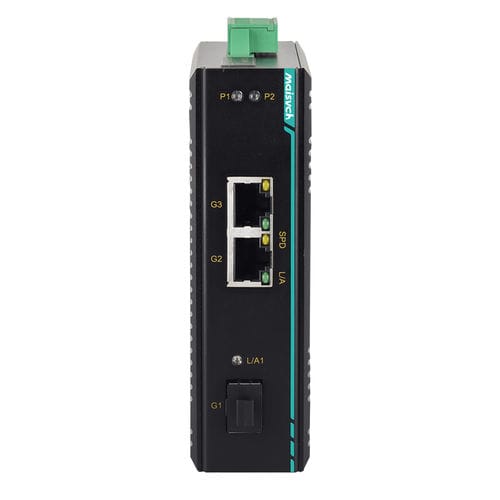 Преобразователь среда - MIEN1203G-GF-2GT - Maisvch - Ethernet в оптическое волокно / на DIN-рейке