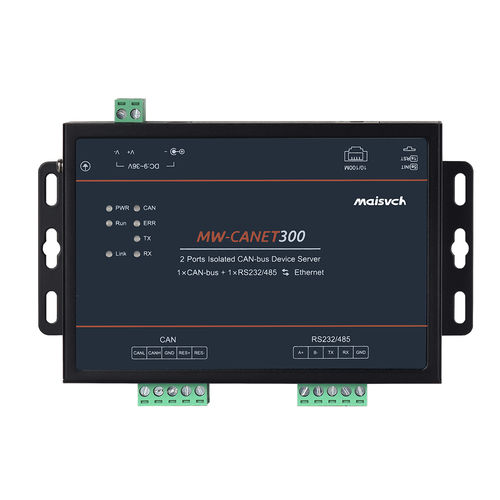 Преобразователь протокола - MW-CANET300 - Maisvch - RS-232 / RS-485 / шина CAN к ethernet