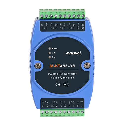 Преобразователь RS-485 - MWE485-H8 - Maisvch - на DIN-рейке / промышленный / изолированный