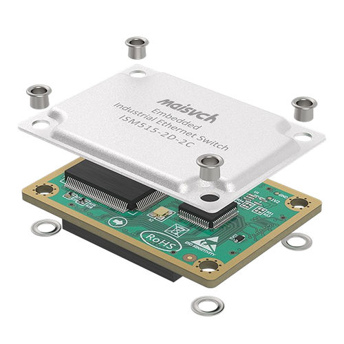 Управляемый модуль переключателей Ethernet - ISM515-2D-2C - Maisvch - 5 портов / 10/100BaseT(X) / уровня 2