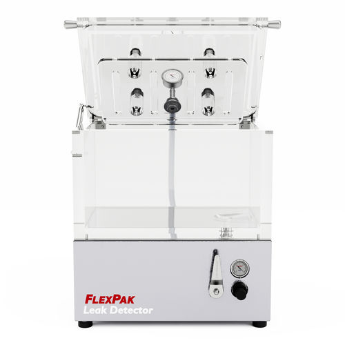 Тестер герметичности для упаковки - FP181210 - FlexPak Leak Detectors Inc. - с вакуумной камерой / высокое давление / электропневматический