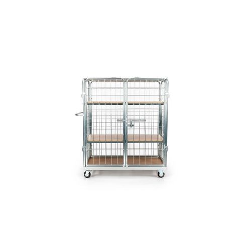 Транспортная тележка - G300 CLOSED - Carttec - из металла / держатели для контейнеров / для промышленности