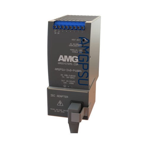 Источник электропитания на DIN-рейке - AMGPSU-I48-P480A-IEC - AMG Systems - AC/DC / регулируемый / IP20
